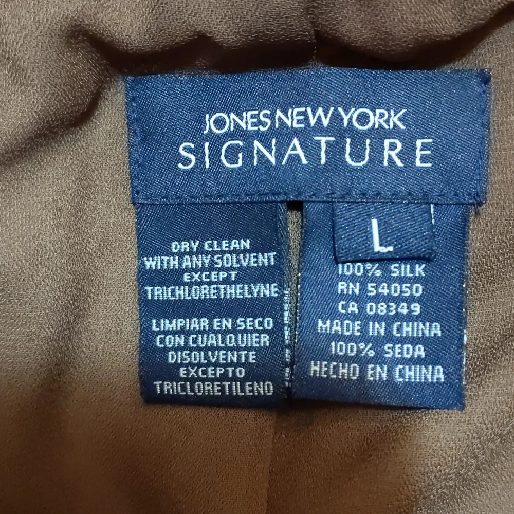 Jones New York signature silk cheetah print skirt